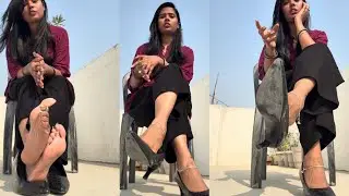 Desi Girl Shoeplay Dirty High Heels