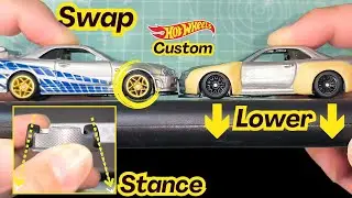 1/64 Swap Lower Stance Wheels | The Secret of STANCING Hotwheels Change Wheels 换轮 低趴 倾角 一个视频教会你如何换轮。