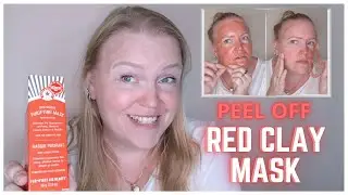 Peel off mask review / First aid beauty / Red clay peel off mask