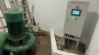 Small hydro turbine with permanent magnet generator #Shorts