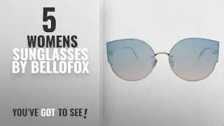 Top 10 Bellofox Womens Sunglasses [2018]: Bellofox Latest Cateye Fashion Style Blue Polarized