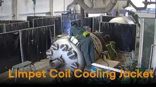 Limpet coil reactor pressure vessel manufacturing time lapse