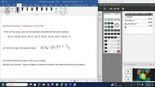 12.3 Range and SD using TI-84
