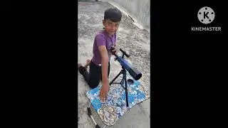 Vlog part2 child telescope vedio vlogging vedio ,how to set telescope 