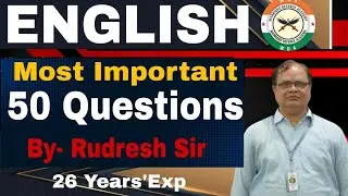 ENGLISH-Top 50 Questions / Target NDA 2 2020 / Questions Based On Exam Pattern /Best Defence Academy