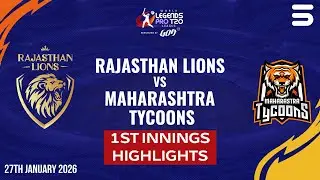 1st Innings Highlights | Rajasthan vs Maharashtra | M 3 | World Legends T20 Pro League | ZL1K