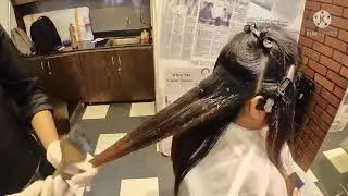 Keratin nd Global haiglights(Sadik Salmani)#perfectcurls  #haircolour  #curly  #barberlife  #barber