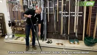 Talen Tools Stootijzer | 1400mm | 40cm vierkant | knop+beitel - BTN de Haas (705756)
