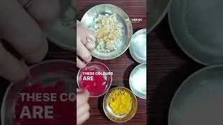 The art of Natural Colour Making🤩 #diycraft #naturalcolor #indianart