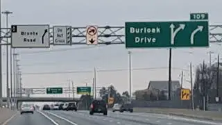 [김치맨] QEW HOV Lane (High Occupancy Vehicle  lanes)