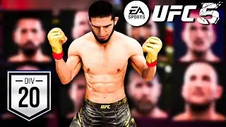 Division 20 Ranked Gameplay! - Placement Matches | EA Sports UFC 5