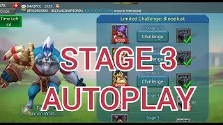 Limited Challenge Grim Wolf Stage 3..Lords Mobile