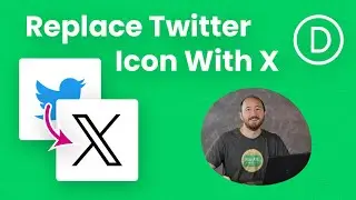 Как заменить значок Twitter на X в Divi