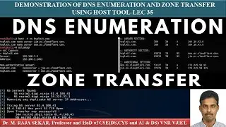 DNS ENUMERATION AND ZONE TRANSFER USING HOST TOOL LEC 35
