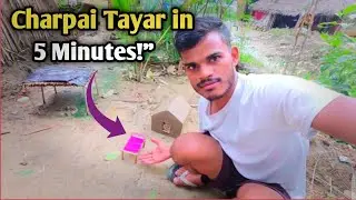 Mini Charpai Banane Ka Asli Desi Tarika | DIY Mini Cot for Village House hmhub