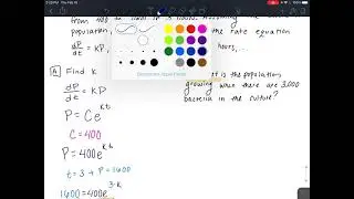 Differential Equations - Law of Exponential Change