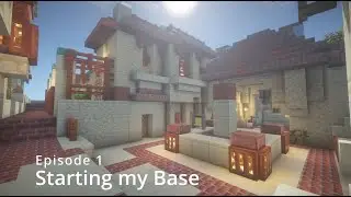 Minecraft Let's Play Ep1 | Starting my Base | Low Commentary Gameplay