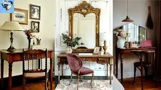 💫 ANTIQUE HOME WORK SPACE : Blending Modern Tech & Antique Vibes Home Office Decor W/ FUNCTIONALITY
