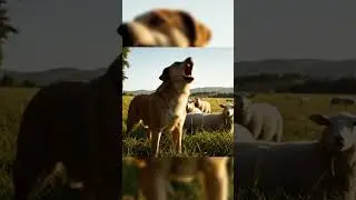 Brave Farm Dog Saves Sheep from Wild Wolf Attack!