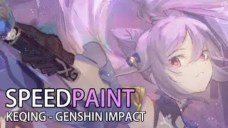 【Speed Painting】Keqing - Genshin Impact (CLIP STUDIO) illustration making