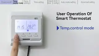 How to operate LCD weekly  programmable thermostat