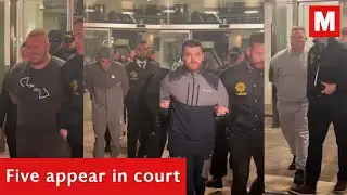 Five appear in court accused of waterboarding and branding man, threatening rape