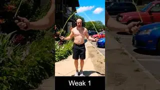 10-недельная трансформация со скакалкой #jumpropetransformation #jumprope