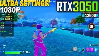 Fortnite Chapter 6 Season 4 RTX 3050 + İ5 12600K - 1080p Performance Mode, Ultra,