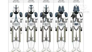 Todos los Clone Paratroopers Legi&oacute;n 501/de Anakin Skywalker y Capitan Rex 