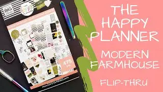 Modern Farmhouse | Sticker Book Flip-Thru | Happy Planner 2020 Spring Release