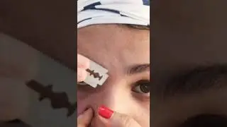 eyebrow shaping at home🔥#shorts #eyebrows #makeup