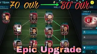 Upgrade My Team 70 ovr to 80+ over | FIFA MOBILE | DG LIVE