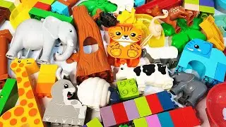 Satisfying Building Marvel ASMR Marble Run #381 Block coaster Tree House and many Animals live 26