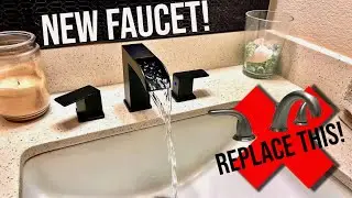 Как установить новый водопадный кран | Полезные советы и хитрости! #diy