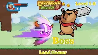 Capybara World Super Run Game | Level 1-6 | #gaming #games #leadgamer