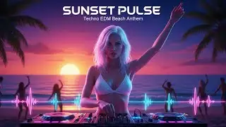 VoxMint - SUNSET PULSE 🌅 | Techno EDM Beach Party Anthem | Female DJ Night Rave