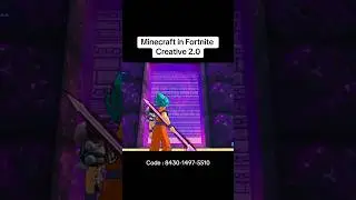 Minecraft Map In Fortnite!!! #fortnite #viral #fortniteclips #creative #minecraft #minecraftshorts