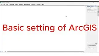 Basic setting of ArcGIS in 2025 | How to Enable Editor tool bar in Arcgis
