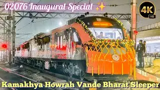A Historic Morning at Howrah: Welcoming the kamakhya Howrah Vande Bharat Sleeper ✨