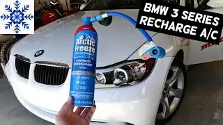 HOW TO RECHARGE AC AIR CONDITIONER ON BMW E90 E91 E92 E93