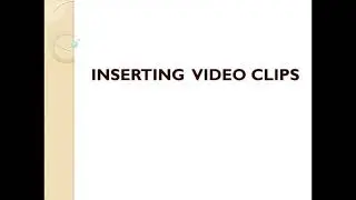 how to insert video on slide