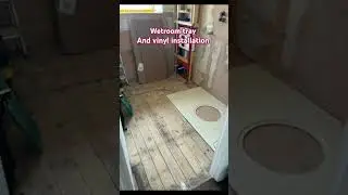 Installation of wetroom tray and safety vinyl flooring cap & cove  #Cap #Cove #Wetroom #R11 ##Vinyl