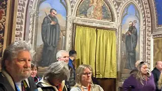 Rome Pilgrimage Mass 2-24-25 at Abbey of St Scholastica, Subiaco, Italy