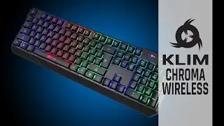 KLIM Chroma Wireless | Vollst&auml;ndige Spielfreiheit | RGB Aufladbare Wireless-Gaming-Tastatur
