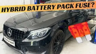 Расположение предохранителя и реле для гибридного аккумулятора Mercedes W205, замена C160 C180 C2...