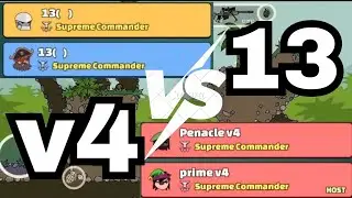 Mini Militia Clan War : [ 13 Vs v4 ] Sniper Outpost ☠️@PRIME_DA2 
