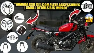 😱Yamaha XSR155 Long TourAccessories 🔥|| Must Have Items#yamahaxsr155 #modified #crashguard👇