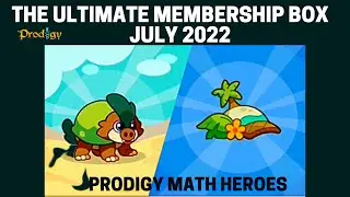 The new ULTIMATE MEMBERSHIP BOX 2022: Prodigy Math Game: JULY Ultimate Membership Box 2022