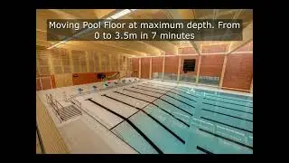 Stainless Steel Swimming Pool with moving pool floor and easy accessibility