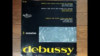 Debussy, Sonata for Flute, Viola and Harp, Camille Wanausek, Erich Weiss & Hans Jellinek.